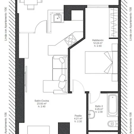 Central 2 Bed In La Nogalera *