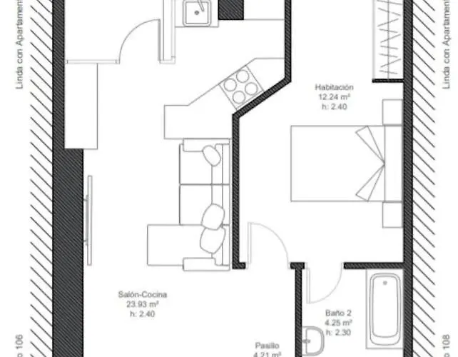 Central 2 Bed In La Nogalera *